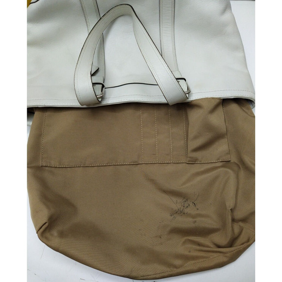 Coach Legacy White Leather Double Handle Zipper Closure Tote Bag - Picture 10 of 13